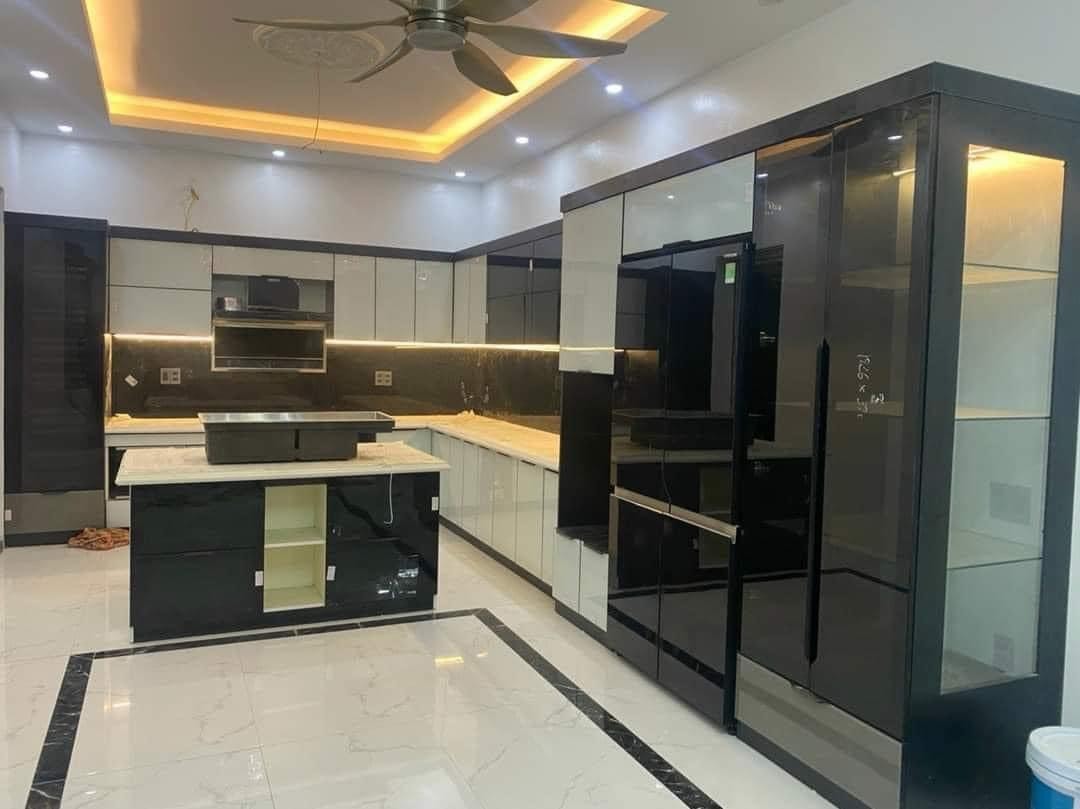 Tủ bếp inox 304 cánh kính C04