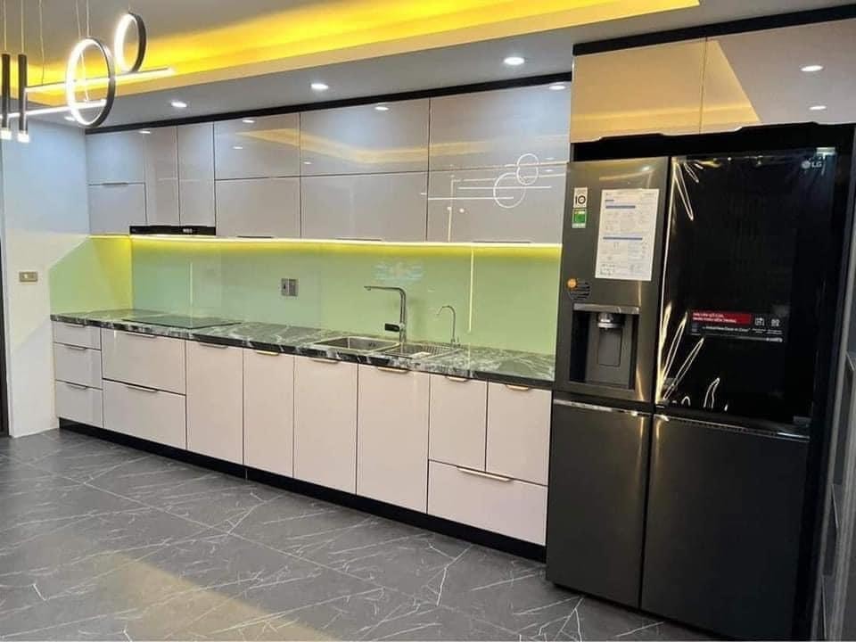 Tủ bếp inox 304 cánh kính C05
